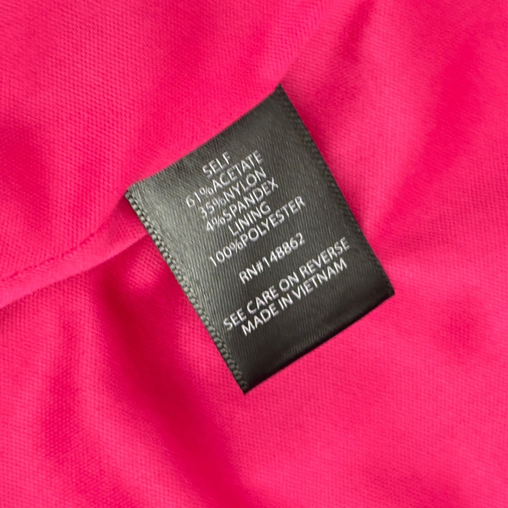 Torrid Satin Sleeveless Corset Top Plus Size 4X Hot Pink Peacock Party Date - Picture 6 of 7
